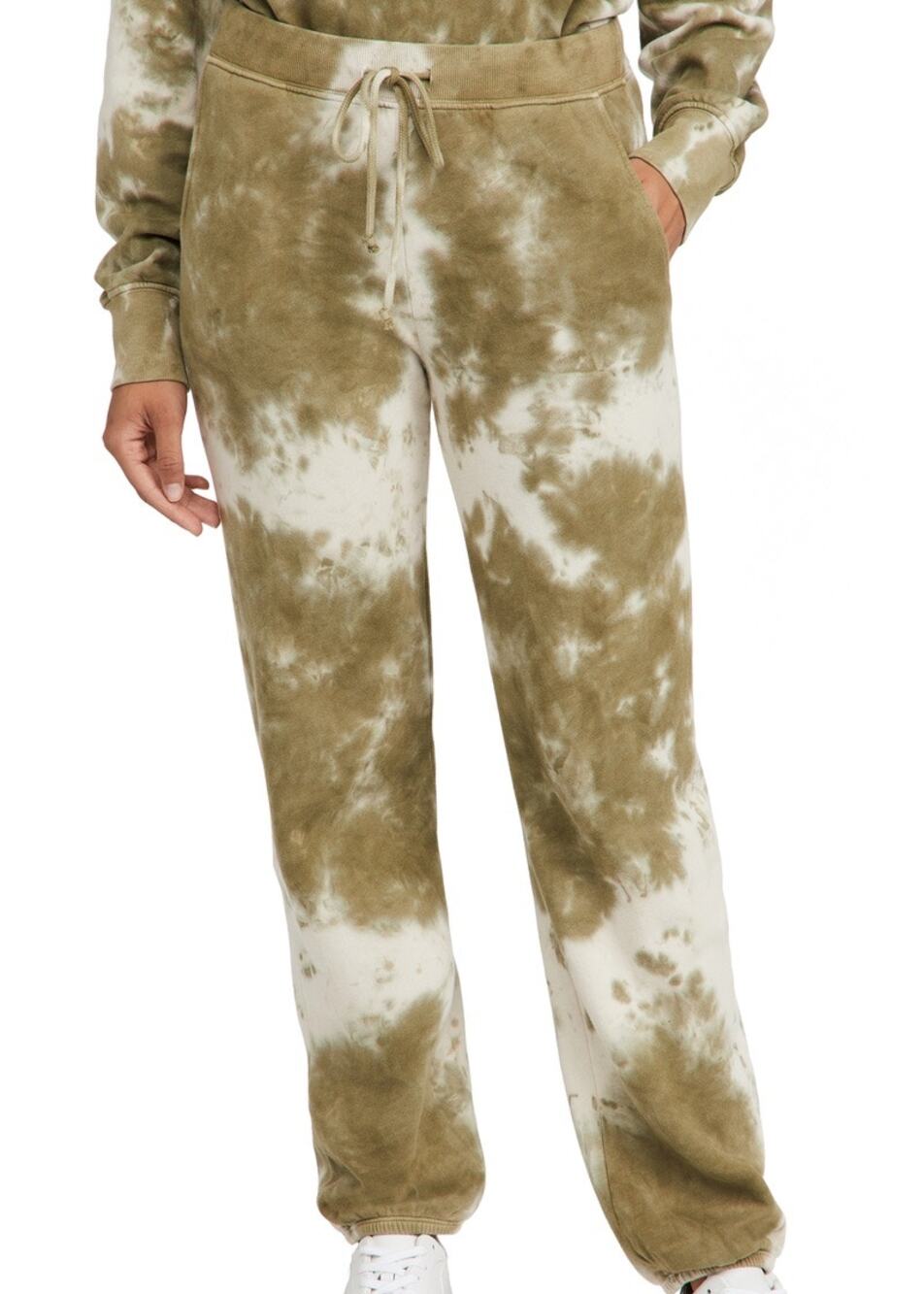 Velvet by Graham & Spencer Nissa Green Tie Dye Fleece Sweatpant Joggers Size S